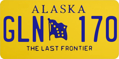 AK license plate GLN170