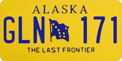 AK license plate GLN171