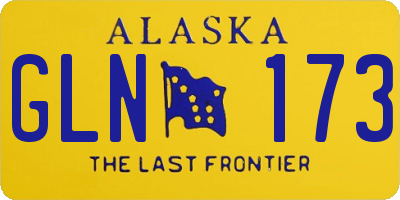 AK license plate GLN173