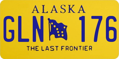 AK license plate GLN176