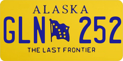 AK license plate GLN252