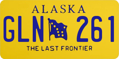 AK license plate GLN261