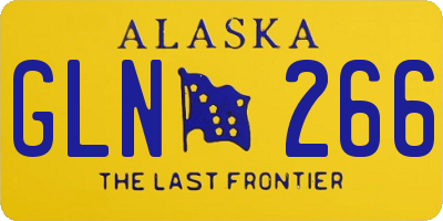 AK license plate GLN266