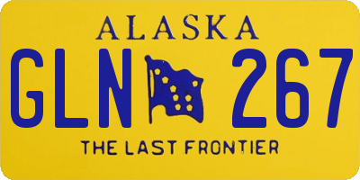 AK license plate GLN267