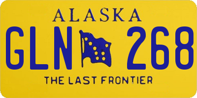 AK license plate GLN268