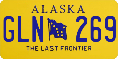 AK license plate GLN269