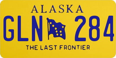 AK license plate GLN284