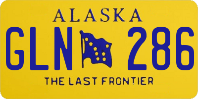 AK license plate GLN286