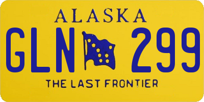 AK license plate GLN299