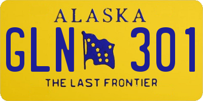 AK license plate GLN301