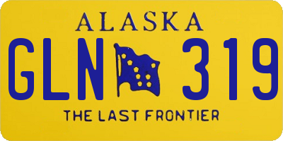 AK license plate GLN319
