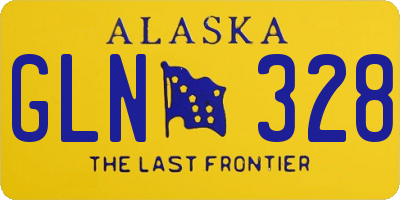 AK license plate GLN328