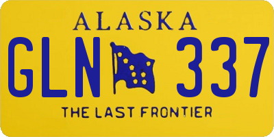 AK license plate GLN337
