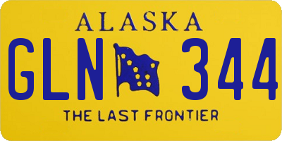 AK license plate GLN344