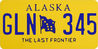AK license plate GLN345