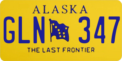 AK license plate GLN347