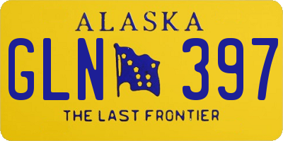 AK license plate GLN397