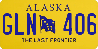 AK license plate GLN406