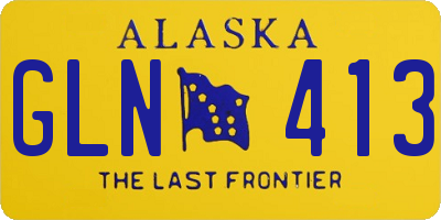AK license plate GLN413