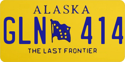 AK license plate GLN414