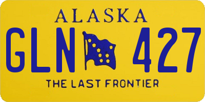 AK license plate GLN427