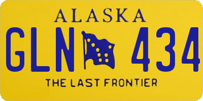 AK license plate GLN434