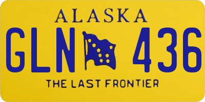 AK license plate GLN436