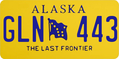 AK license plate GLN443