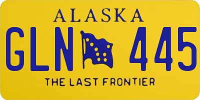 AK license plate GLN445