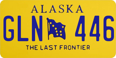 AK license plate GLN446