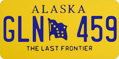 AK license plate GLN459