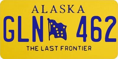 AK license plate GLN462