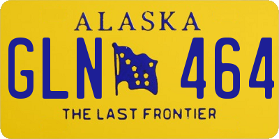 AK license plate GLN464