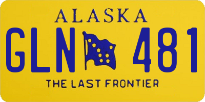 AK license plate GLN481