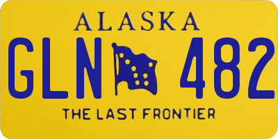 AK license plate GLN482
