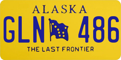 AK license plate GLN486