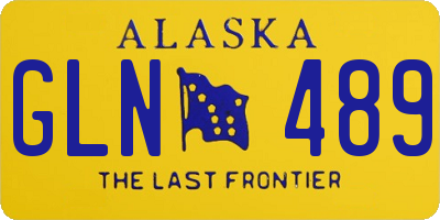 AK license plate GLN489