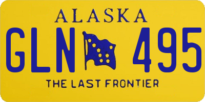 AK license plate GLN495