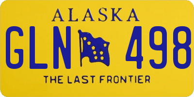 AK license plate GLN498