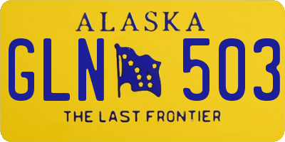 AK license plate GLN503