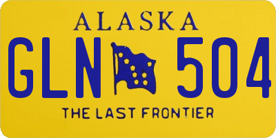 AK license plate GLN504