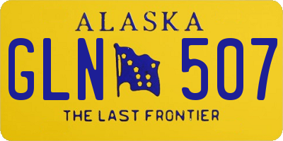 AK license plate GLN507
