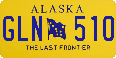 AK license plate GLN510