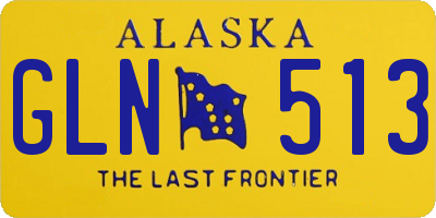AK license plate GLN513