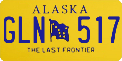 AK license plate GLN517