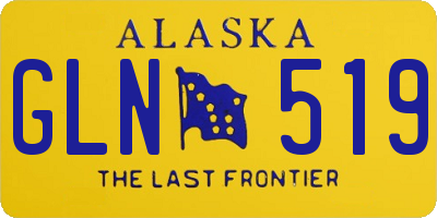 AK license plate GLN519