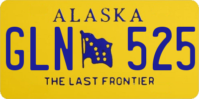 AK license plate GLN525