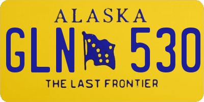 AK license plate GLN530