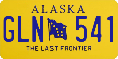 AK license plate GLN541