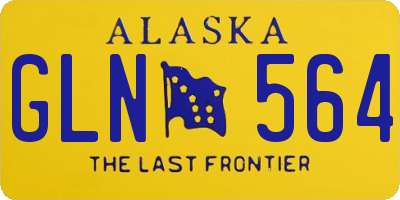 AK license plate GLN564
